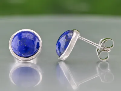 Обеци с лапис лазули